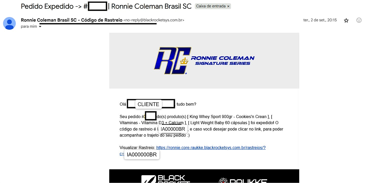 imagem 2 pedido expedido